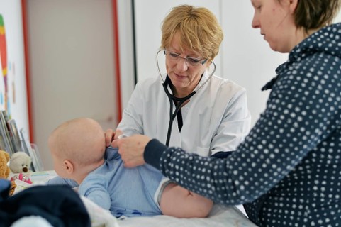 In the family doctor's consultation. Paediatrics