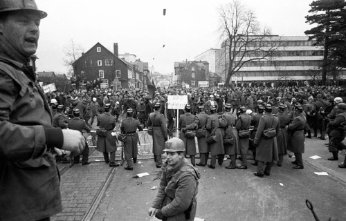 Several hundred demonstrators