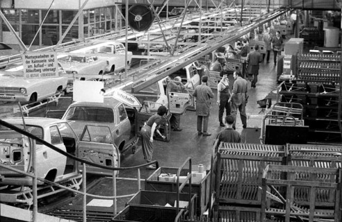 Manual labour in the car industry