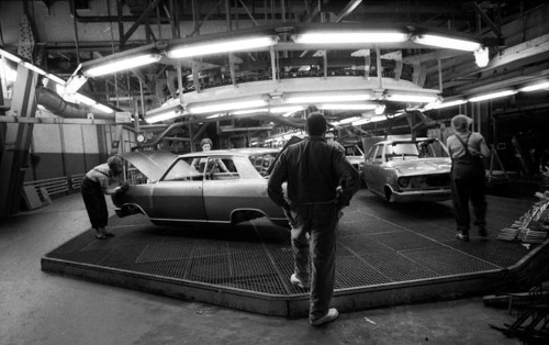 Manual labour in the car industry