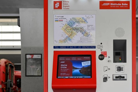 Ticket machine RHB Rhaetische Bahn