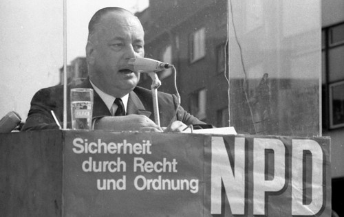 Election campaign appearances in 1969 by the radical right-wing NPD