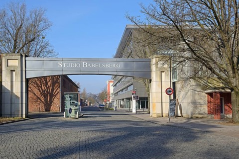Main entrance to the film studios in Potsdam Babelsberg
