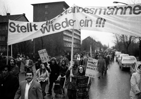 The dismissal of workers at the Mannesmann factory after a spontaneous strike not led by the union provoked protests by Mannesmann workers in Duisburg and other locations on 7 November 1973 and solida...