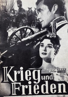 Cinema film War and Peace with Audrey Hepburn and Henry Fonda