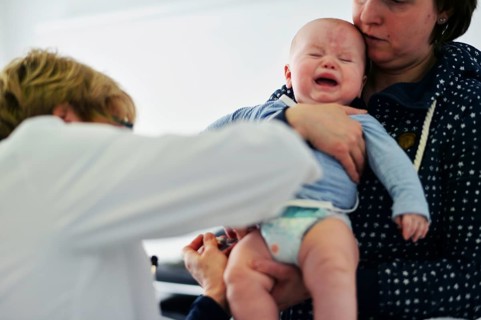 In the family doctor's consultation. Paediatrics
