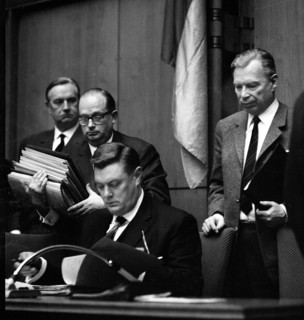 Session of the North Rhine-Westphalian Landtag in 1965 in Duesseldorf. Werner Figgen