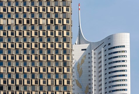 District Living and Hochhaus Neue Donau buildings