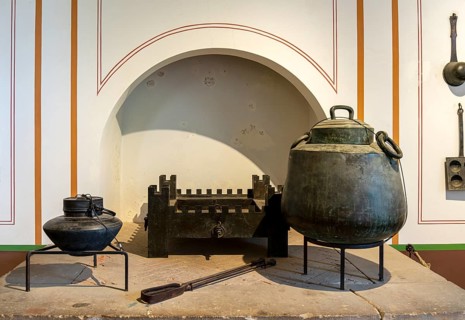 Exhibits and interior design in the Pompejanum in Aschaffenburg