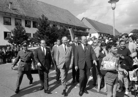 Federal Chancellor Kurt-Georg Kiesinger in 1969 opening the campaign for the 1969 federal election in his constituency of Loerrach