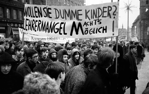 Students in the Ruhr area in the years 1965 to 1971 demonstrated in the Ruhr cities of Dortmund