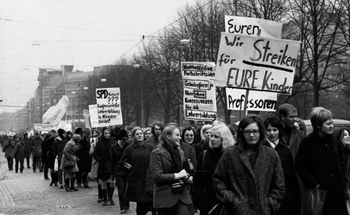 Students at the Paedagogische Hochschule in Dortmund and other universities protested in 1968 against an educational malaise