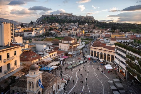 View of the Old Town of Athens