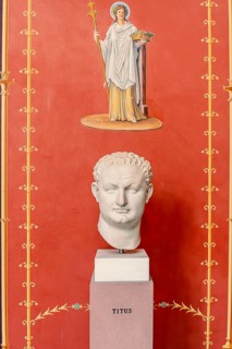 Exhibits and interior design in the Pompejanum in Aschaffenburg