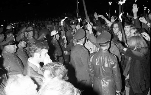 Election campaign appearances in 1969 by the radical right-wing NPD