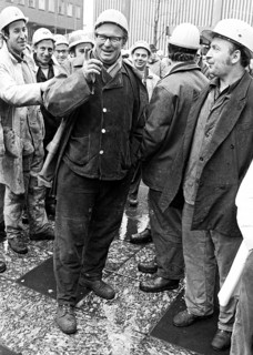 With a spontaneous strike and demonstration