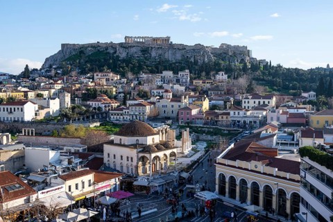 View of the Old Town of Athens