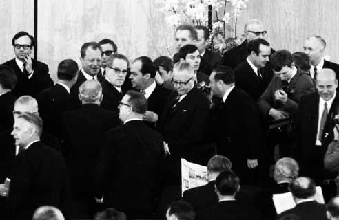 The Federal Assembly elected the new Federal President Gustav Heinemann