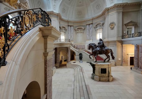 Great Dome Hall with the equestrian statue of the Great Elector