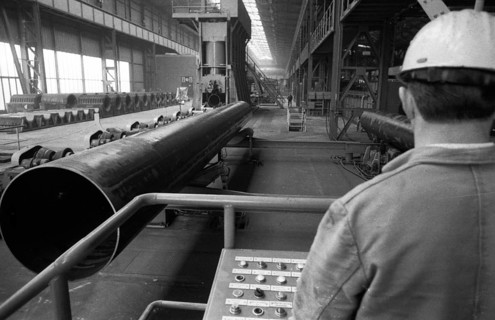 The Thyssen pipe mill