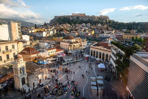 View of the Old Town of Athens
