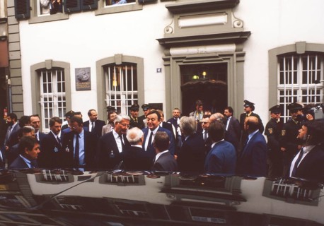 Trier. Honecker's visit to the Karl Marx House on 10 September 1987. Erich Honecker