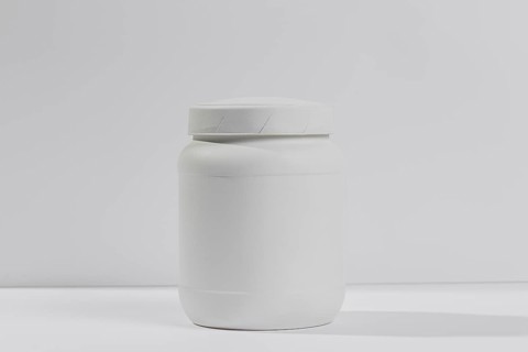Jar with gym supplements