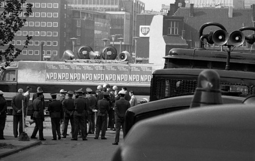 Election campaign appearances in 1969 by the radical right-wing NPD