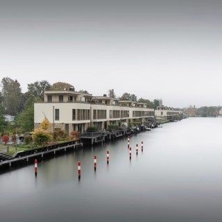 View of Humboldt Island from Tegel Bridge in Berlin Tgel