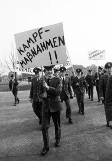 The protest of the police