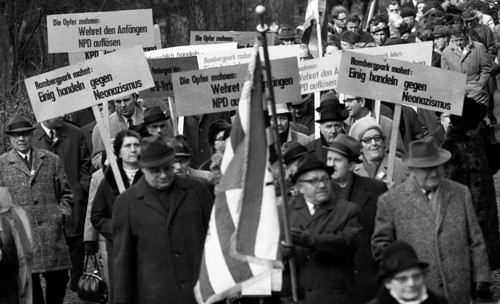 The traditional tribute to murdered Nazi victims on Good Friday 1945 in Rombergpark in Dortmund is also a demonstration
