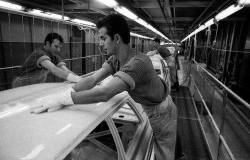 Manual labour in the car industry