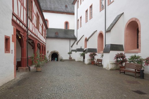 Inner courtyard at UNESCO Eberbach Monastery