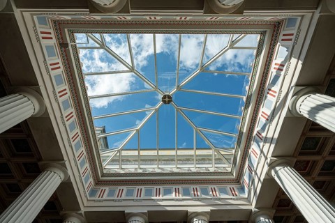 Inner courtyard of the Pompejanum in Aschaffenburg