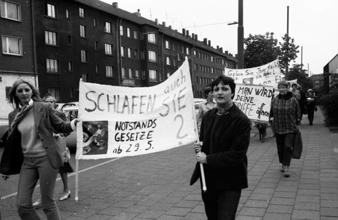 The Ruhr Action against the Emergency Laws in 1968 turned against the emergency legislation with numerous local actions by students
