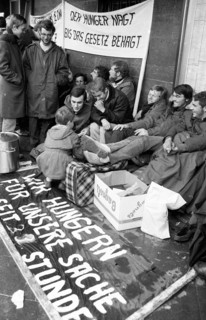 The hunger strike by students at the University of Applied Sciences in Dortmund in 1966 was directed against changes to the Higher Education Framework Act