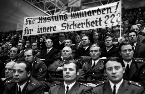 The protest of the police