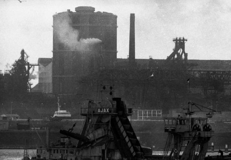 The Hoogovens steelworks in Ijmuiden