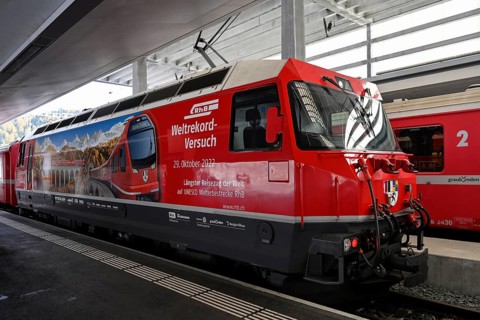 Passenger train RHB Rhaetische Bahn