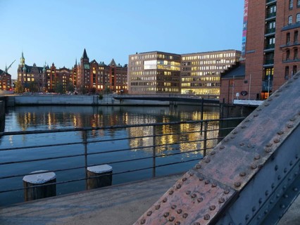 The Busanbruecke in Hamburg's Hafencity and Brooktorhafen