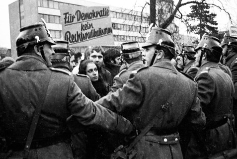 Several hundred demonstrators