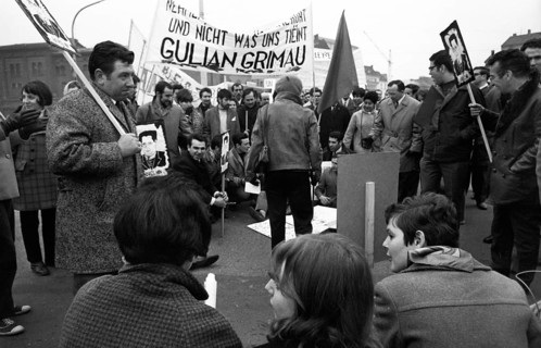 Spanish guest workers and German students demonstrated in Bonn in 1970 against the oppression of the Franco dictatorship