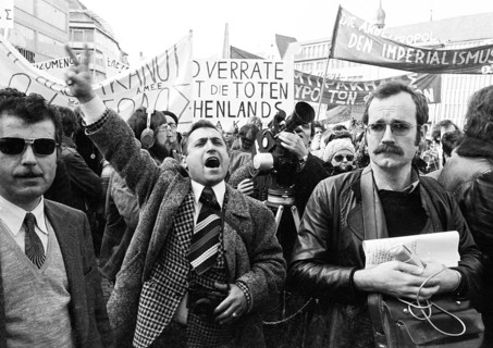 Greeks and Germans demonstrated in Bonn on 10. 3. 1973 against the Greek military junta and for freedom in Greece