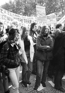 A demonstration initiated by the German Federation of Trade Unions