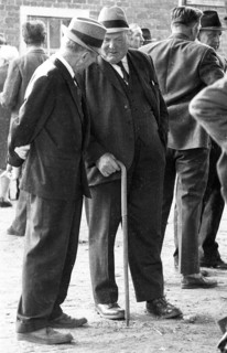 The auction of a bankrupt farm on 22. 09. 1971 in Greven in Muensterland