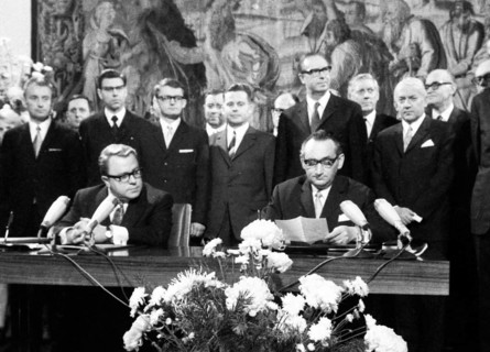 As part of the SPD/FDP coalition's policy of detente