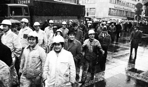 With a spontaneous strike and demonstration