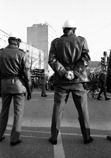 Accompanied by a sometimes excessive police presence