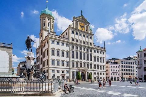 Augustus Fountain on the Town Hall Square