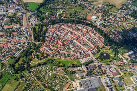 Aerial view of Wittstock an der Dosse